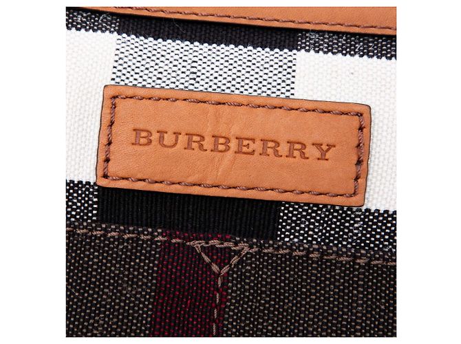 Borsa a secchiello Ashby in tela Mega Check marrone e pelle di vitello granulata Burberry, misura Medium Marrone chiaro - vista 5