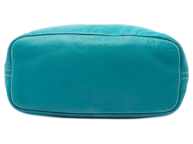 Prada Blue Vitello Daino Hobo Turchese - vista 3