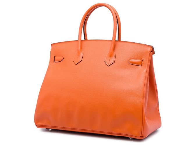 Hermès Orange Epsom Birkin Retourne 35 Arancione - vista 2