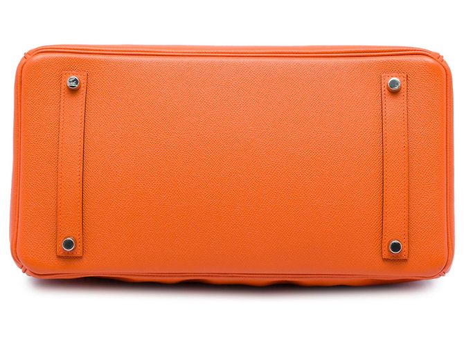Hermès Orange Epsom Birkin Retourne 35 Arancione - vista 3