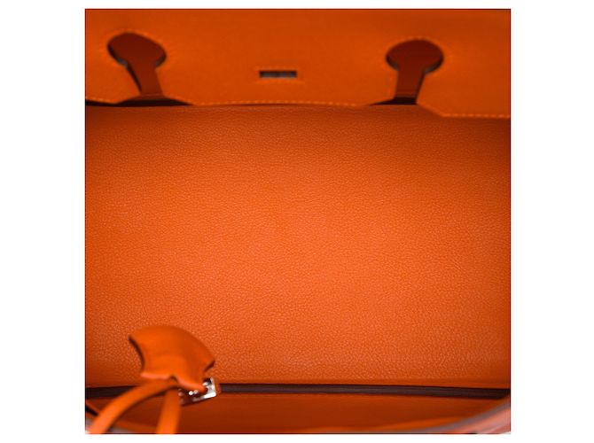 Hermès Orange Epsom Birkin Retourne 35 Arancione - vista 4