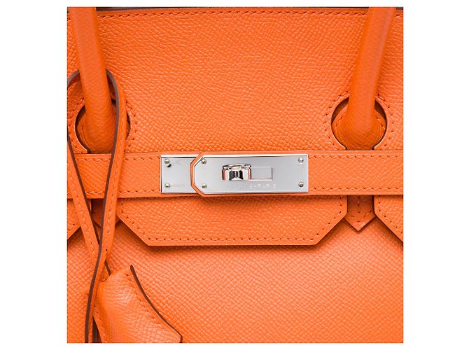 Hermès Orange Epsom Birkin Retourne 35 Arancione - vista 5