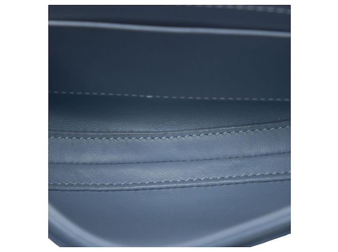 Céline Celine Besace 16 in pelle di vitello blu Small Blu chiaro - vista 4