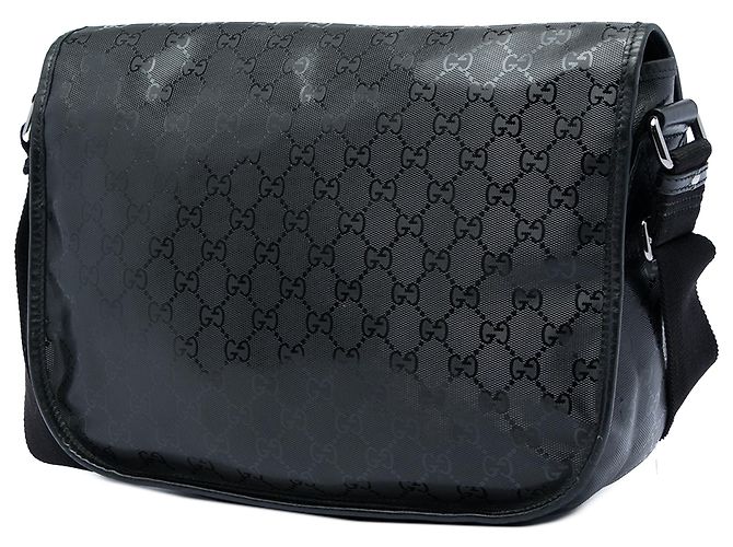 Gucci Black GG Imprime Crossbody Nero - vista 2