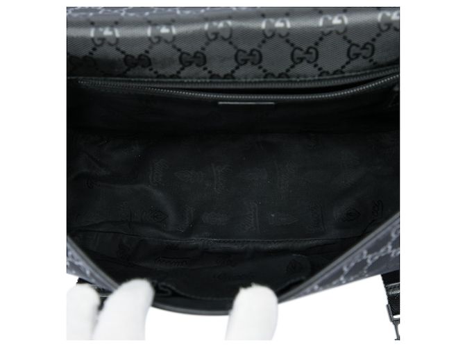 Gucci Black GG Imprime Crossbody Nero - vista 4