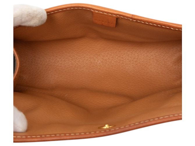 Céline Clutch de lona revestida Celine Marrón Macadam Castaño - vista 4