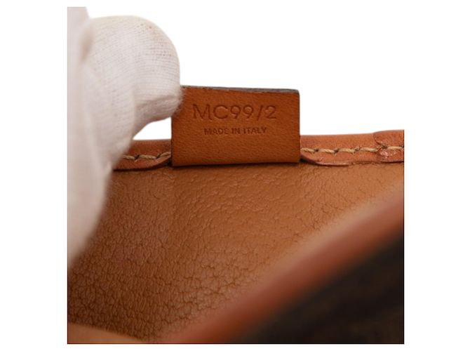 Céline Clutch de lona revestida Celine Marrón Macadam Castaño - vista 6