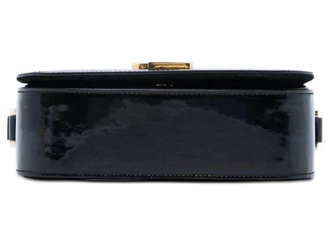 Borsa a tracolla Saint Laurent Black Small Patent Monogram Universite Nero - vista 3