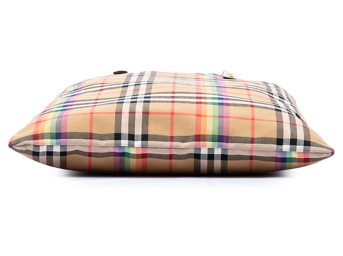 Burberry Beige House Check Canvas Rainbow Tote - Ansicht 3