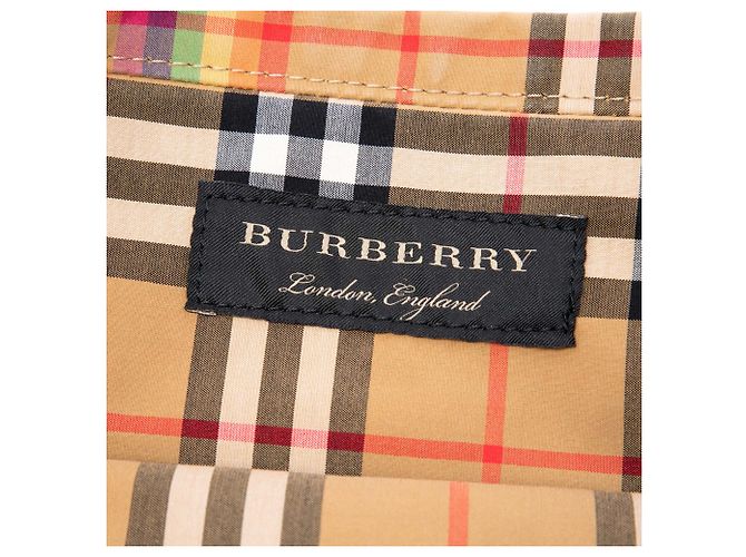Burberry Beige House Check Canvas Rainbow Tote - Ansicht 5