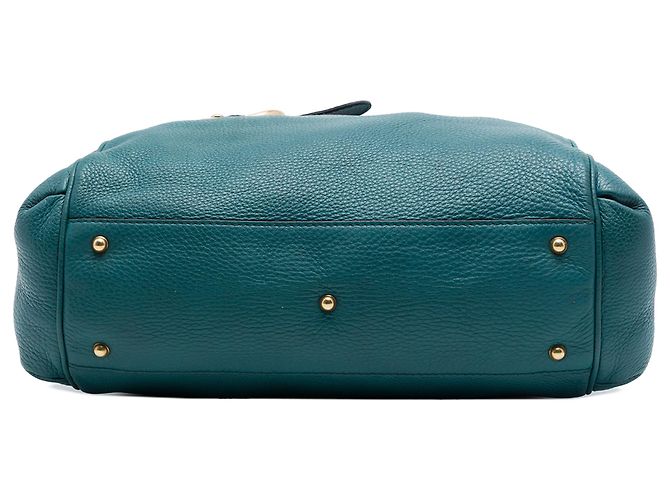 Borsa a manico Gucci Blue Medium in pelle di vitello Ride - vista 3
