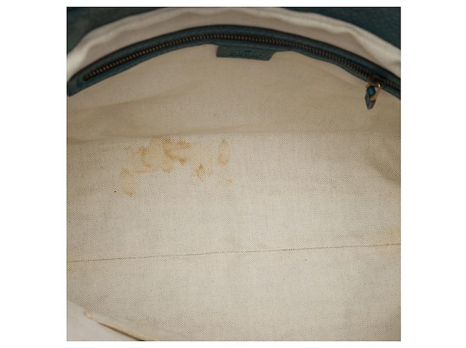 Borsa a manico Gucci Blue Medium in pelle di vitello Ride - vista 4