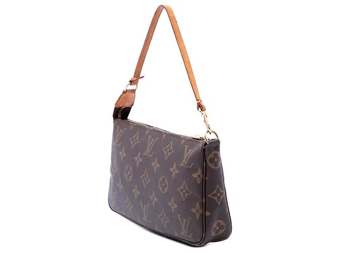 Louis Vuitton Pochette Accessoires Marrón Monogram Castaño - vista 2