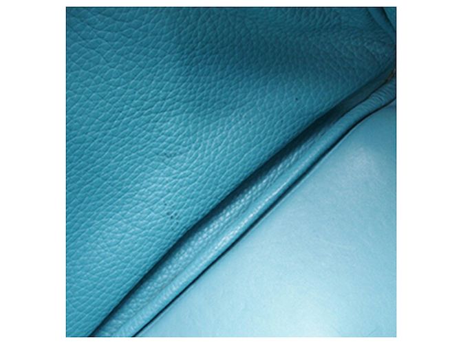 Hermès Blue Clemence Lindy 30 Blu chiaro - vista 10