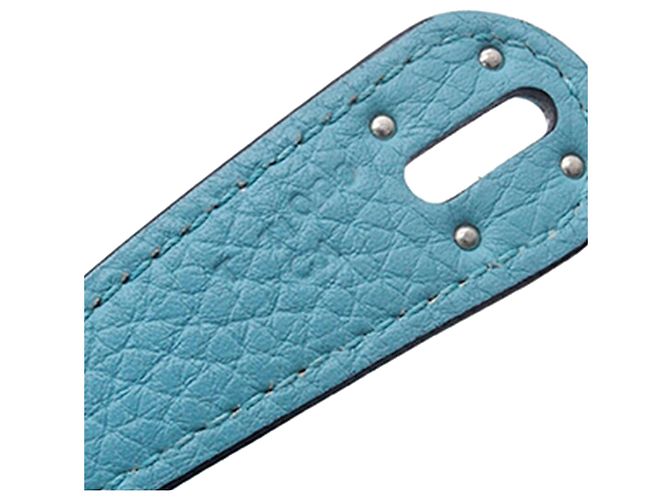 Hermès Blue Clemence Lindy 30 Blu chiaro - vista 12
