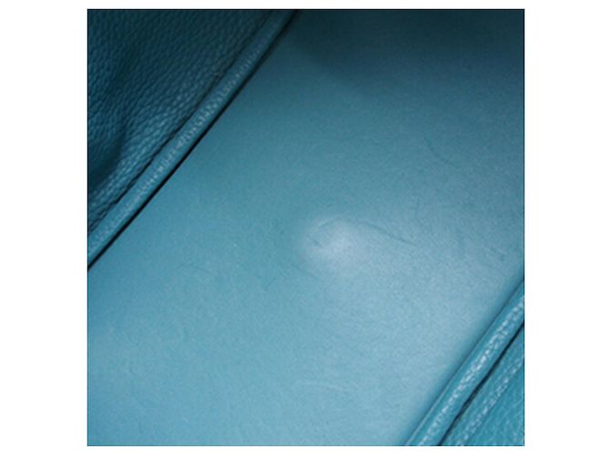Hermès Blue Clemence Lindy 30 Blu chiaro - vista 6