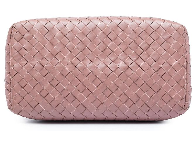 Borsa Bottega Veneta Mini Nappa Intrecciato Roma Rosa - vista 3