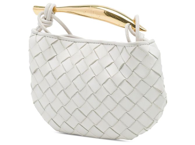 Bottega Veneta White Mini Nappa Intrecciato Sardine Bianco - vista 2