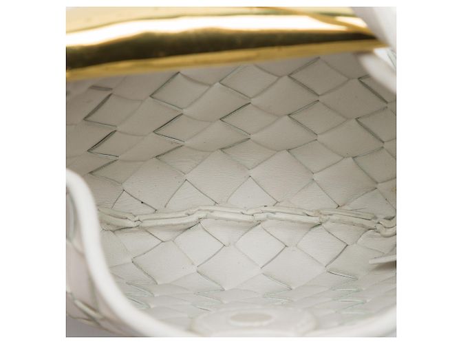 Bottega Veneta White Mini Nappa Intrecciato Sardine Bianco - vista 4