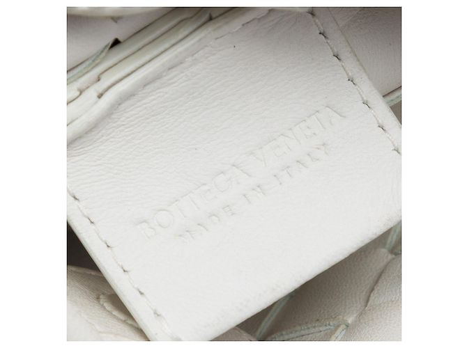 Bottega Veneta White Mini Nappa Intrecciato Sardine Bianco - vista 5