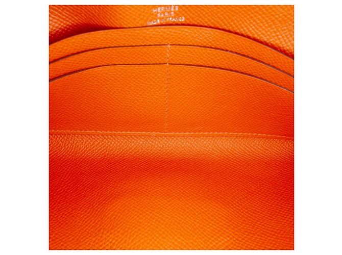 Portafoglio Hermès Orange Epsom Maillon To Go Arancione - vista 4