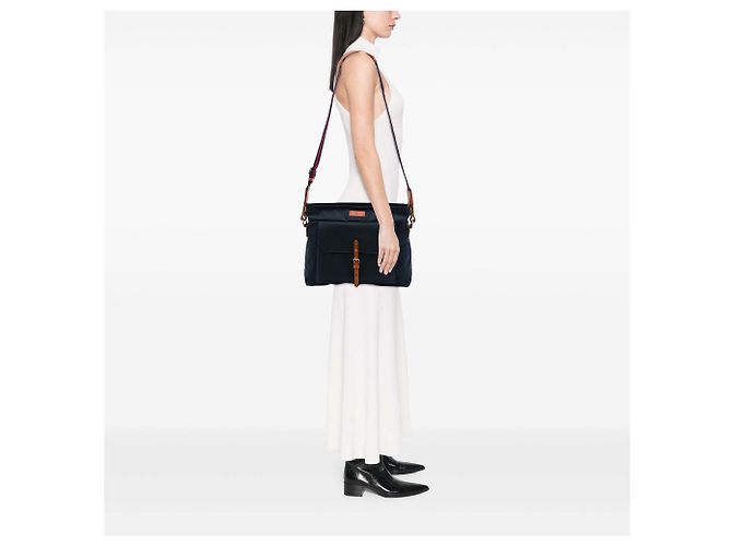 Bolso Bandolera Gucci Blue Nylon Web Azul Azul marino - vista 6