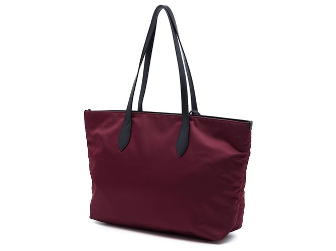 Tote Burberry Red Eco Nylon Logo Rosso Bordò - vista 2