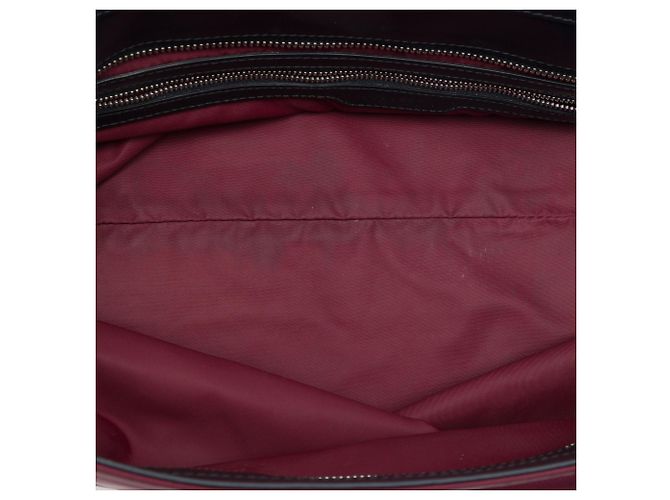 Tote Burberry Red Eco Nylon Logo Rosso Bordò - vista 4