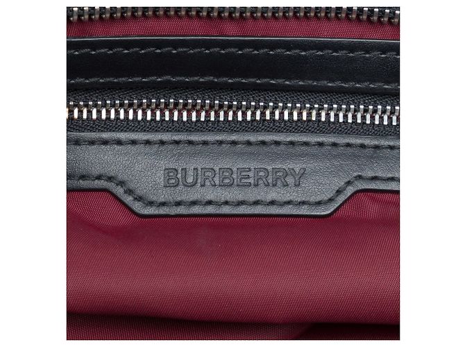 Tote Burberry Red Eco Nylon Logo Rosso Bordò - vista 5
