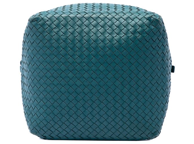 Borsa a tracolla Cube in nappa Intrecciato blu Bottega Veneta - vista 3