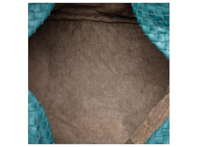 Borsa a tracolla Cube in nappa Intrecciato blu Bottega Veneta - vista 4