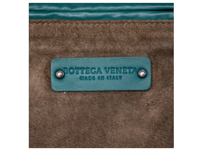Borsa a tracolla Cube in nappa Intrecciato blu Bottega Veneta - vista 5