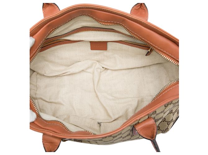 Borsa Gucci Beige GG Canvas Heart Bit - vista 4
