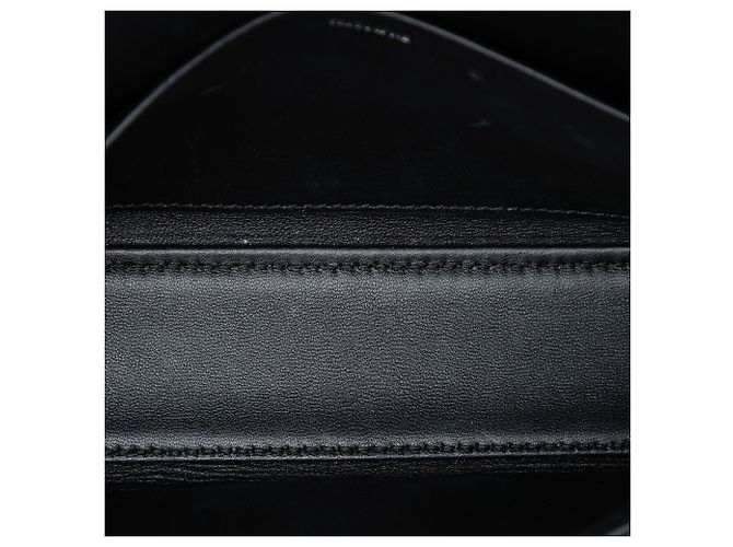 Céline Borsa a tracolla Celine Triomphe Claude in pelle di vitello lucida nera Nero - vista 4