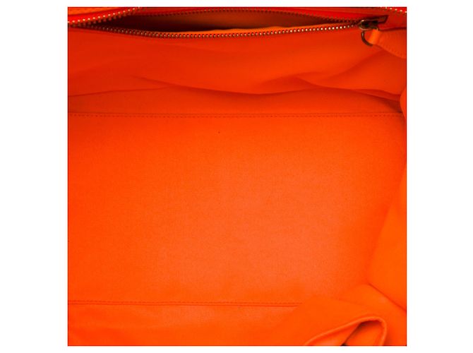 Luggage Céline Borsa Tote Celine Orange Mini in pelle Arancione - vista 4