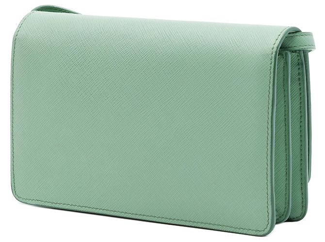 Cartera con correa de Saffiano verde de Prada Verde claro - vista 2