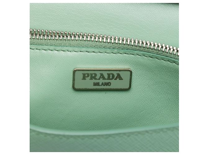 Cartera con correa de Saffiano verde de Prada Verde claro - vista 5
