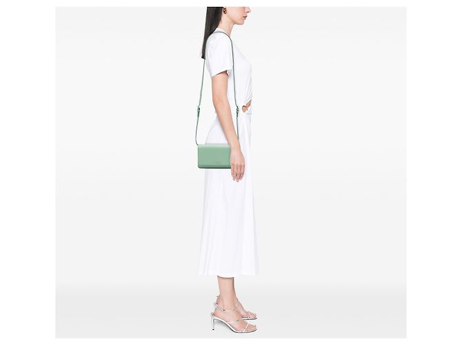 Cartera con correa de Saffiano verde de Prada Verde claro - vista 6