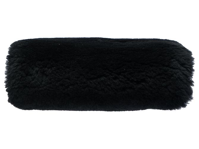 Borsa a tracolla Chanel Black CC in shearling Nero - vista 3