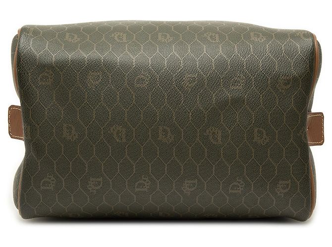Bolsa Boston em canvas revestido Honeycomb marrom Dior Castanho escuro - vista 3