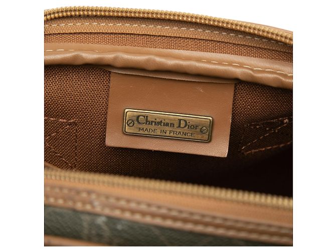 Bolsa Boston em canvas revestido Honeycomb marrom Dior Castanho escuro - vista 5