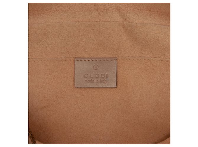 Bolso bandolera Gucci Brown Small GG Marmont Matelasse de piel Castaño Carne - vista 5