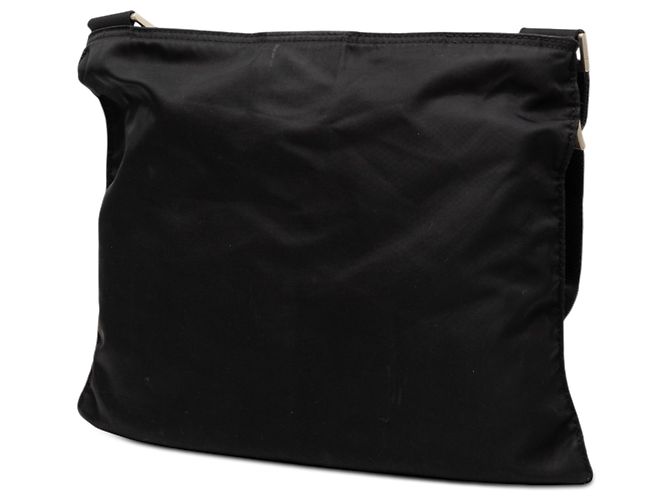 Borsa a tracolla Prada Black Tessuto Zip Top Nero - vista 2