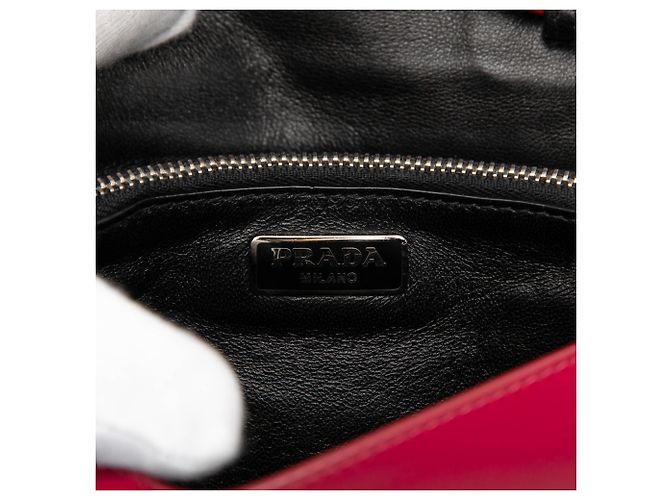 Prada Pink Box Calf Crossbody Rosa - vista 5