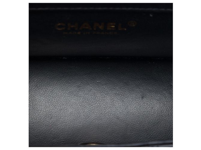 Chanel Black Micro CC Quilted Shiny Calfskin Single Flap Nero - vista 4