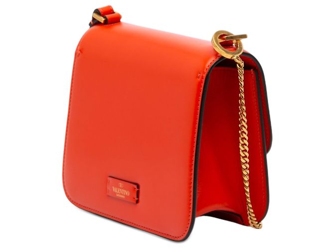 Valentino Orange Mini Smooth Calfskin VSling Crossbody Rosso Arancione - vista 2