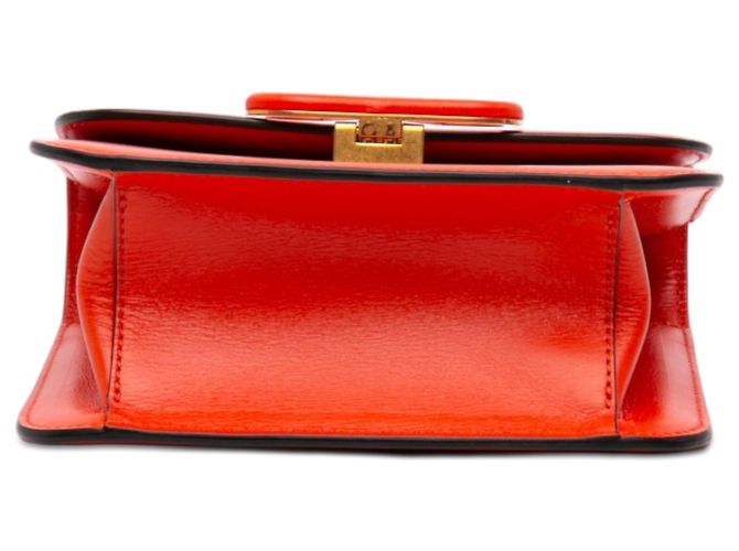 Valentino Orange Mini Smooth Calfskin VSling Crossbody Rosso Arancione - vista 3