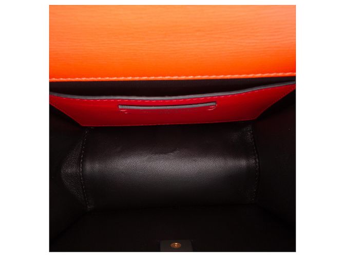 Valentino Orange Mini Smooth Calfskin VSling Crossbody Rosso Arancione - vista 4