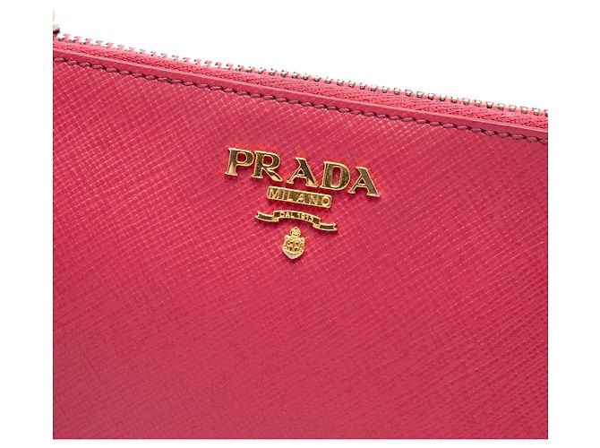 Borsa a tracolla Prada Pink Saffiano Rosa - vista 5