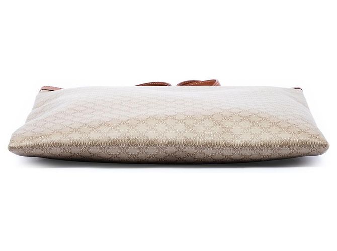 Céline Celine Tote aus beschichtetem Canvas Beige Macadam - Ansicht 3